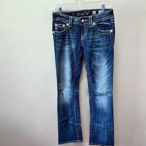 Miss‎ Me Bootcut Embellished Denim Jeans- Size 26
